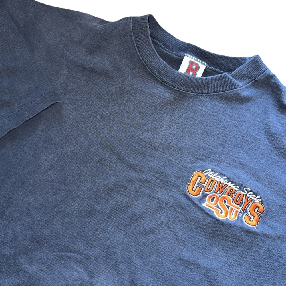 vintage 90s OSU Cowboys Single Stitch Tee XL Made In USA Oklahoma State Boa
